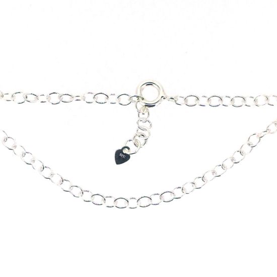 Wholesale Sterling Silver Basic Adjustable Chain Anklet and Bracelet- Round Oval Cable Chain