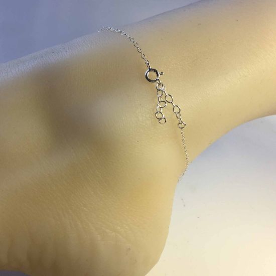Wholesale Sterling Silver Basic Adjustable Chain Anklet and Bracelet- Small Round Cable Chain