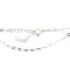 Wholesale Sterling Silver Basic Adjustable Chain Anklet and Bracelet- 3.5mm Round Flat Cable Chain with Heart