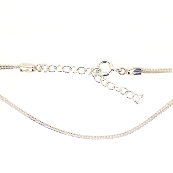Wholesale Sterling Silver Basic Adjustable Chain Anklet and Bracelet- 1.2mm Fox Tail Chain