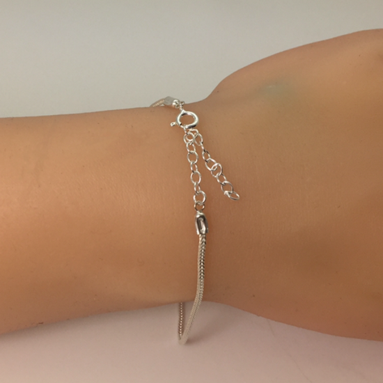 Wholesale Sterling Silver Basic Adjustable Chain Anklet and Bracelet- 1.2mm Fox Tail Chain