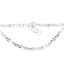 Wholesale Sterling Silver Basic Adjustable Chain Anklet and Bracelet- Fancy Figaro Link Chain