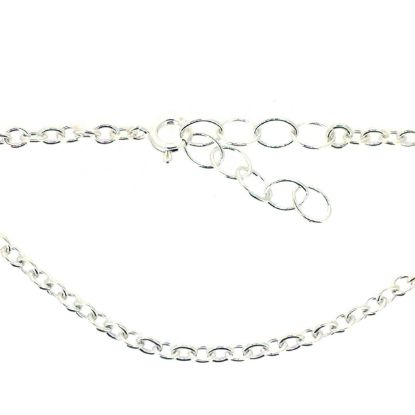 Wholesale Sterling Silver Basic Adjustable Chain Anklet and Bracelet- 3.7mm Oval Cable Chain