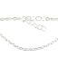Wholesale Sterling Silver Basic Adjustable Chain Anklet and Bracelet- 3.7mm Oval Cable Chain