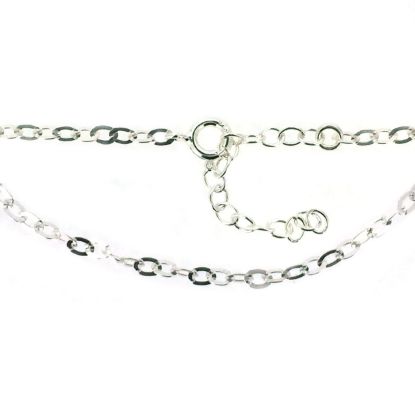 Wholesale Sterling Silver Basic Adjustable Chain Anklet and Bracelet- Flat cable Chain