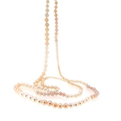 Wholesale High End Freshwater Mixed Color  Pearls Long Necklace 35" -Grade AAAA 