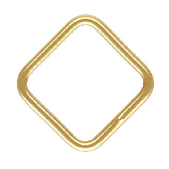 Wholesale 1/20 14k Gold Filled Plain Square Charms - 6mm or 8mm (sold per piece) 