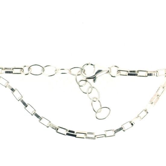 Wholesale Sterling Silver Basic Adjustable Chain Anklet and Bracelet- 2.5mm Heavy Long Box Chain