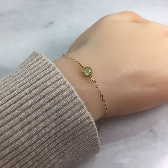 Wholesale 14K gold filled birthstone Necklace, Anklet or Bracelet 