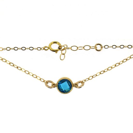 Wholesale 14K gold filled birthstone Necklace, Anklet or Bracelet 