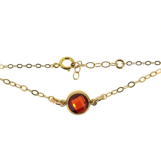 Wholesale 14K gold filled birthstone Necklace, Anklet or Bracelet 