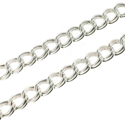 Wholesale Chain, 925 Sterling Silver Double Twisted Oval Chain, Bulk Chain by the foot