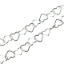 Wholesale Chain, 925 Sterling Silver Heart Chain Link, Bulk Chain by the foot
