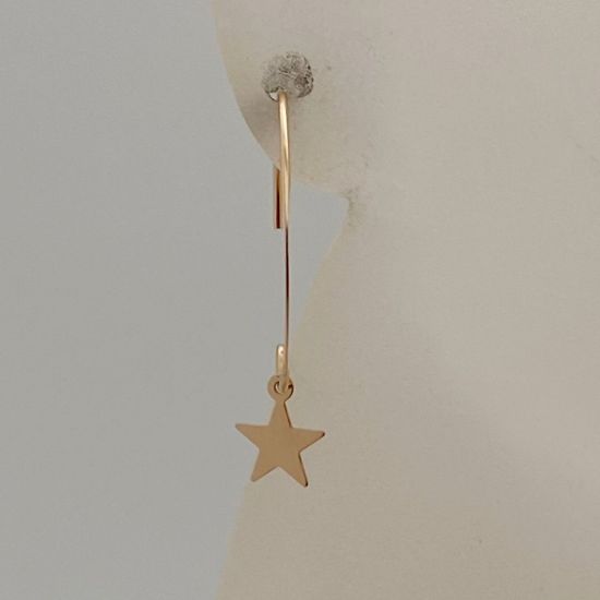 Wholesale 1/20 14K Gold Filled Small Marquise Flattened Earwire-25mm (sold per pair) 