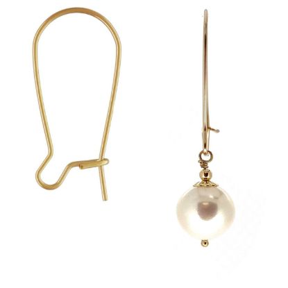 Wholesale 1/20 14K Gold Filled Kidney  Earwire-23mm (sold per pair) 