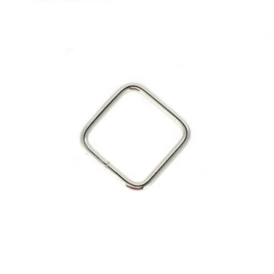 Wholesale Sterling Silver Plain Square Charms - 6mm or 8mm (sold per piece)
