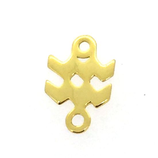 Wholesale Gold over Sterling Silver Horoscope Connectors, Zodiac Connectors 7-8mm(1 pc) 