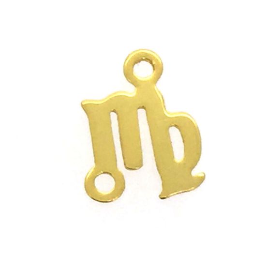 gold over sterling silver zodiac connectors