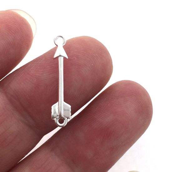 sterling silver permanent jewelry connectors-arrowhead connector
