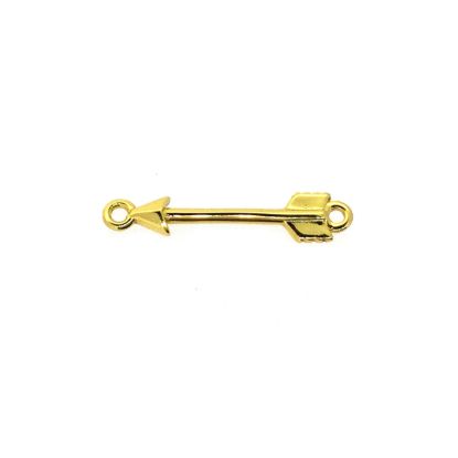 Gold over Sterling Silver arrowhead connector 15mm (sold per piece)
