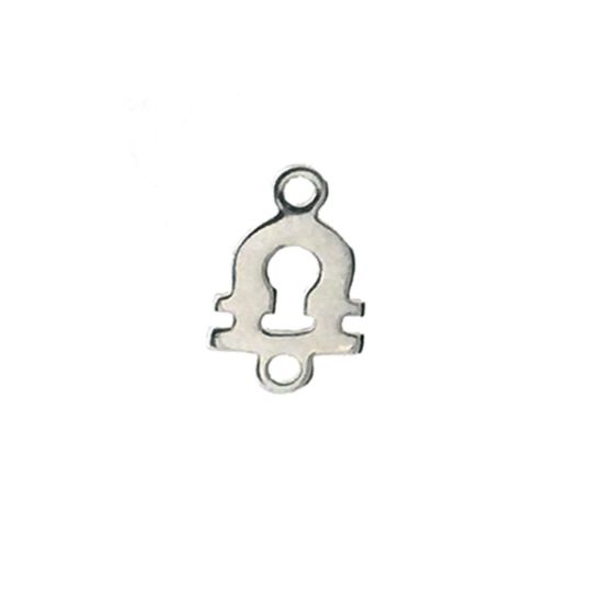 Wholesale 925 Sterling Silver Horoscope Connectors, Zodiac Connectors 7-8mm(1 pc)