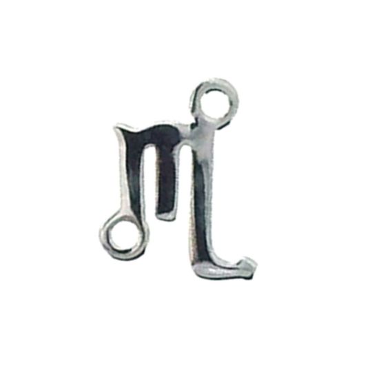 Wholesale 925 Sterling Silver Horoscope Connectors, Zodiac Connectors 7-8mm(1 pc)
