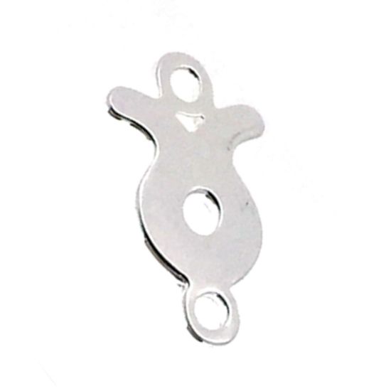 Wholesale 925 Sterling Silver Horoscope Connectors, Zodiac Connectors 7-8mm(1 pc)