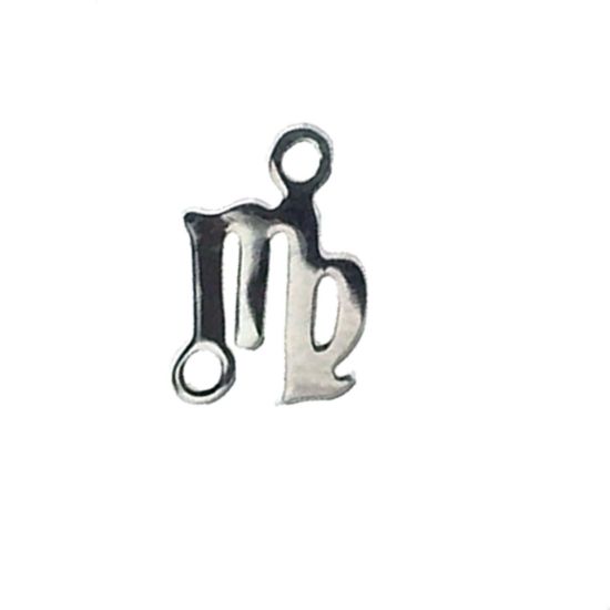 Wholesale 925 Sterling Silver Horoscope Connectors, Zodiac Connectors 7-8mm(1 pc)