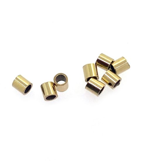 Wholesale 1/20 14K Gold Filled Crimp Beads - 2x2mm(sold per 50 pcs) 