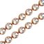Wholesale Rose Gold Over Sterling Silver - 3mm Double Sided Diamond Cut Chain (sold per foot)