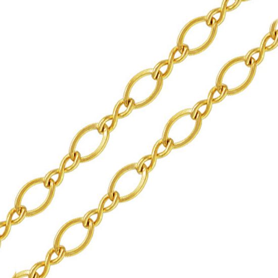 Wholesale 1/20 14k Gold Filled Figaro 8 Cable Chain 3mm by 2mm (sold per foot)