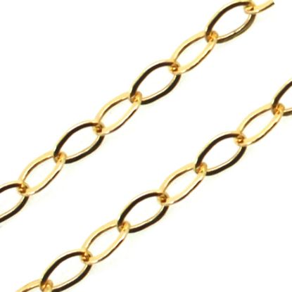 1/20 14K Gold Filled Bulk Chain - 2.6mm Flat Cable Chain