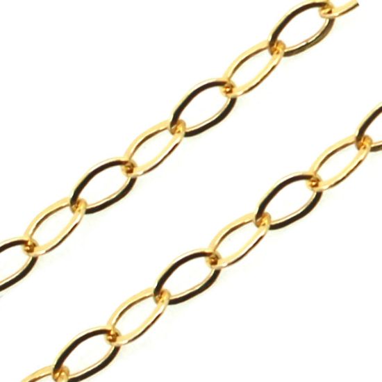 1/20 14K Gold Filled Bulk Chain - 2.6mm Flat Cable Chain
