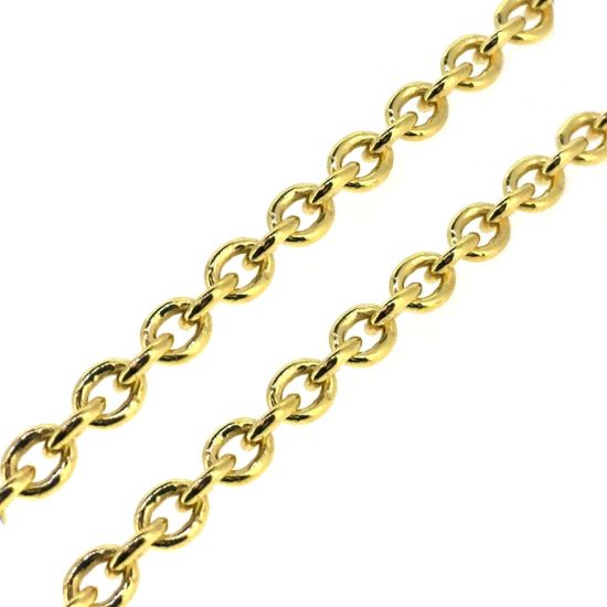 Wholesale Gold Over 925 Sterling Silver Chain - Heavy Cable Bulk Chain - 5x4mm (sold per foot)