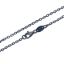 wholesale oxidized sterling silver cable chain necklace