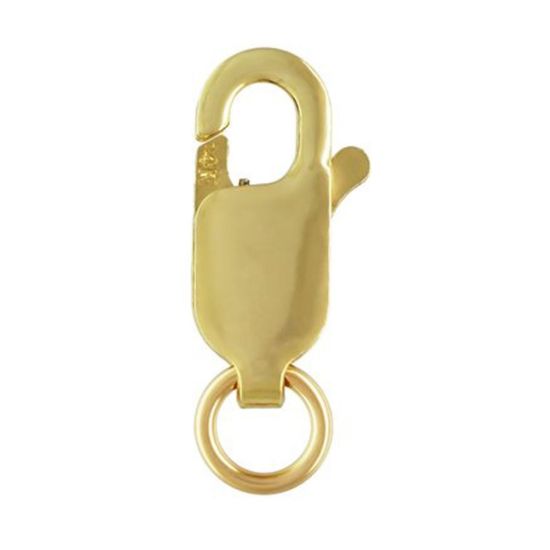 14k yellow gold lobster claw clasp 10mm