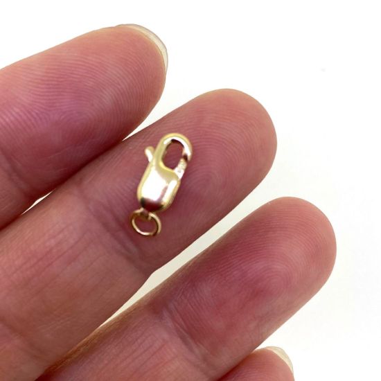 14k yellow gold lobster claw clasp 10mm
