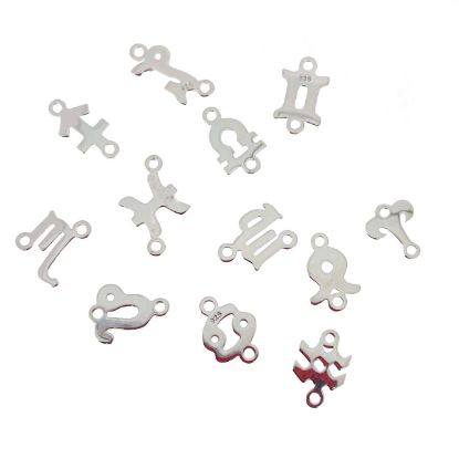 sterling silver permanent jewelry connectors-zodiac connector
