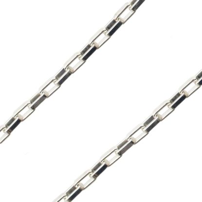 Wholesale chains, 925 Sterling Silver Heavy Box Chain 4.5x2.5mm Rectangle Links, Bulk Chain by the foot
