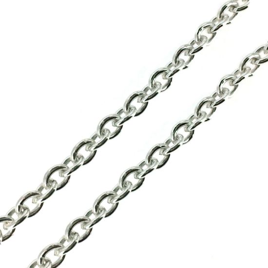 Wholesale Chain, 925 Sterling Silver 5x4mm Heavy Cable Oval Chain, bulk chain by the foot