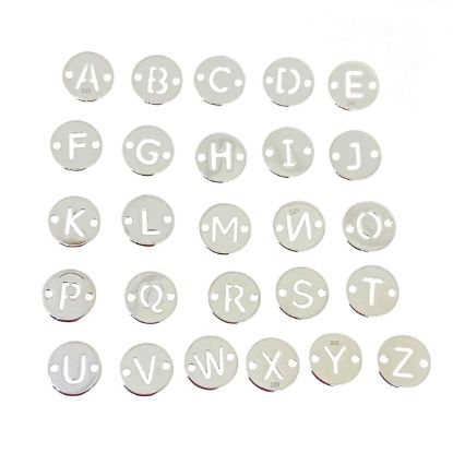 wholesale sterling silver letter connectors,bracelet connectors,permanent Jewelry charms