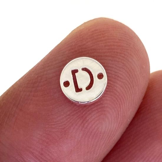 wholesale sterling silver letter connectors,bracelet connectors,permanent Jewelry charms