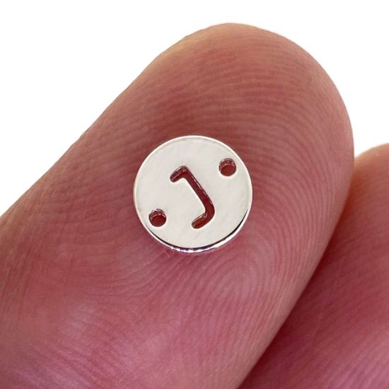wholesale sterling silver letter connectors,bracelet connectors,permanent Jewelry charms