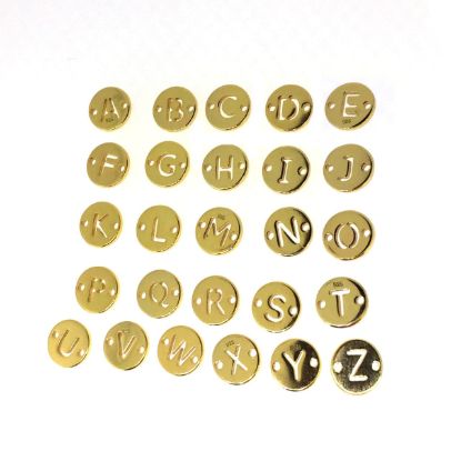 wholesale gold over sterling silver letter connectors,bracelet connectors,permanent Jewelry charms