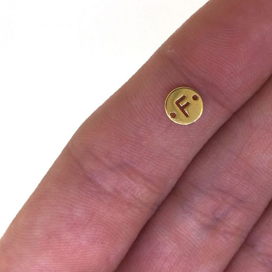 wholesale gold over sterling silver letter connectors,bracelet connectors,permanent Jewelry charms