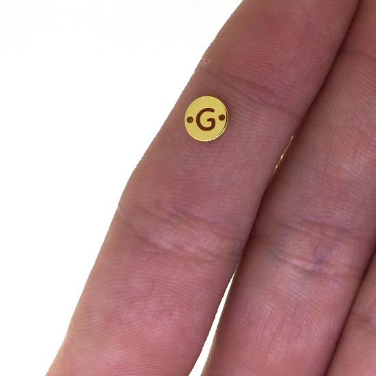 wholesale gold over sterling silver letter connectors,bracelet connectors,permanent Jewelry charms