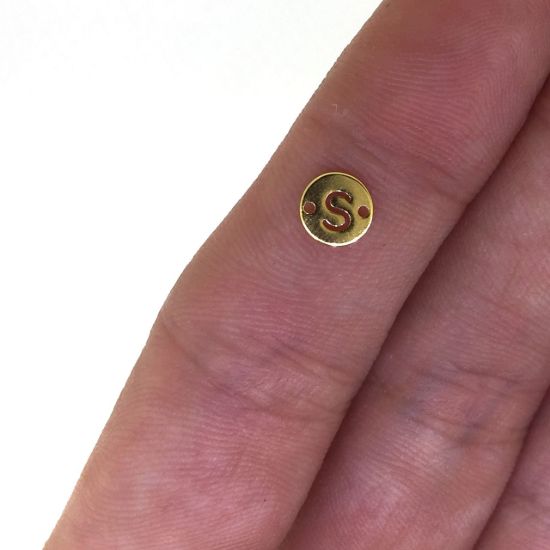 wholesale gold over sterling silver letter connectors,bracelet connectors,permanent Jewelry charms