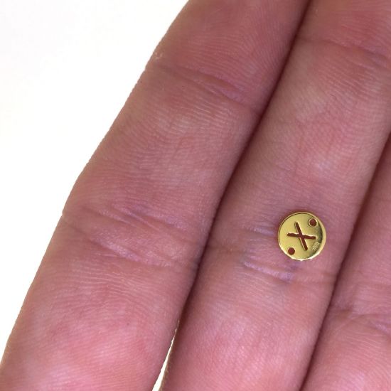 wholesale gold over sterling silver letter connectors,bracelet connectors,permanent Jewelry charms