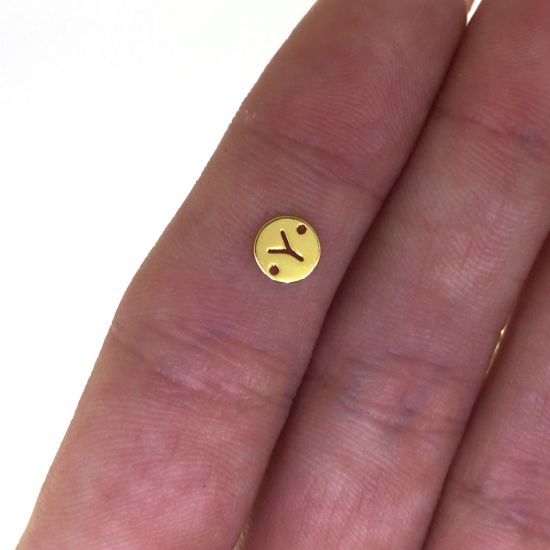 wholesale gold over sterling silver letter connectors,bracelet connectors,permanent Jewelry charms