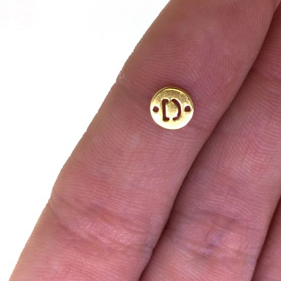 wholesale gold over sterling silver letter connectors,bracelet connectors,permanent Jewelry charms